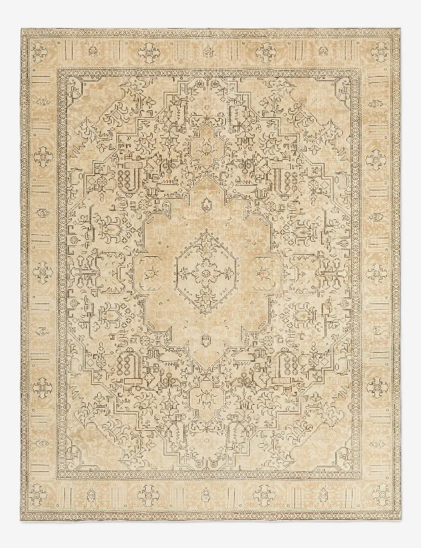 Vintage Turkish Hand-Knotted Wool Rug No. 285, 9'8" x 12'6"