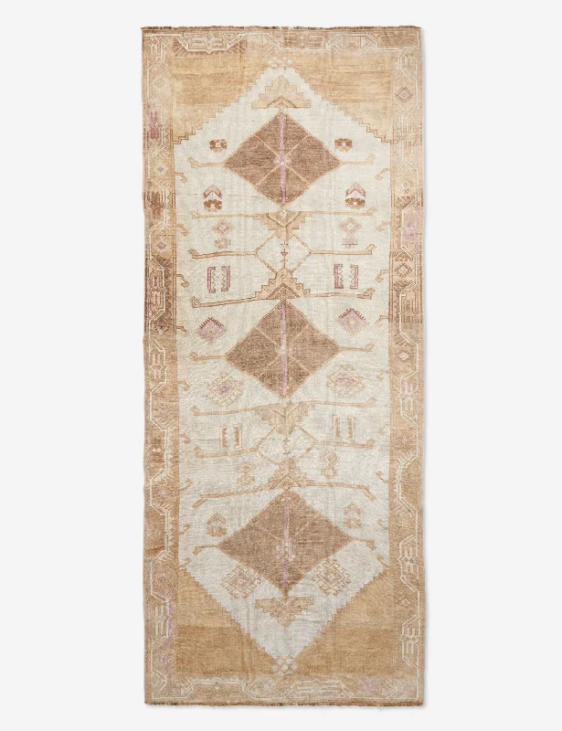 Vintage Turkish Hand-Knotted Wool Rug No. 242, 5'7" x 12'6"