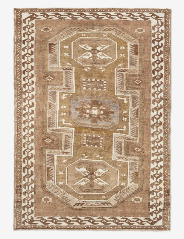 Vintage Turkish Hand-Knotted Wool Rug No. 243, 5'10" x 7'10"