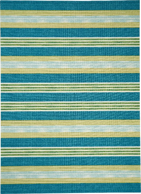 Waverly Sun N' Shade SND71 Green/Teal Area Rug