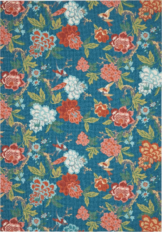 Waverly Sun N' Shade SND82 Blue/Multicolor Area Rug