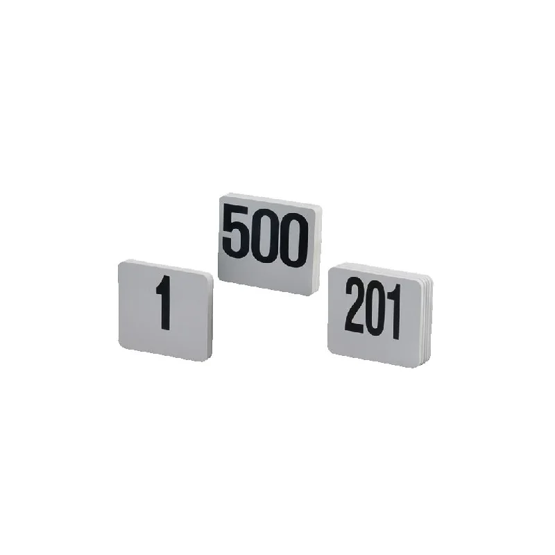 American Metalcraft Table Number Signs For 1 - 100, 4" x 4"