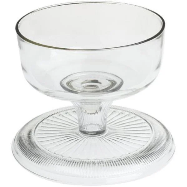 Anchor Hocking Canton Glass Cake Stand with Cover