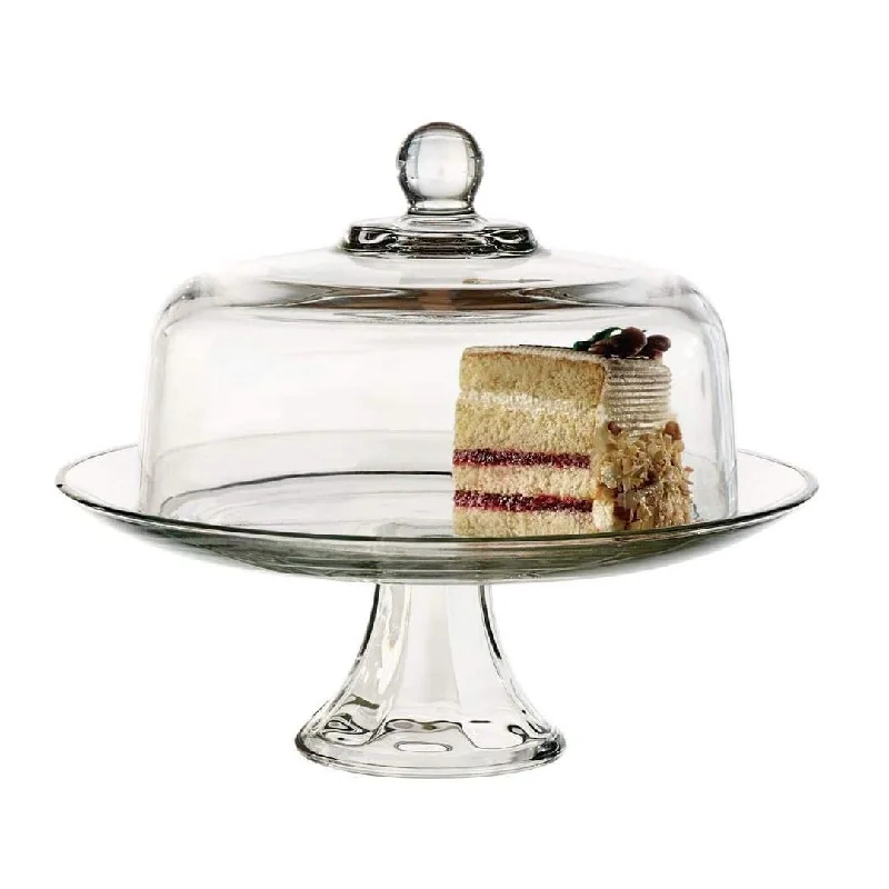 Anchor Hocking Presence 13" Cake Stand with Dome Cover