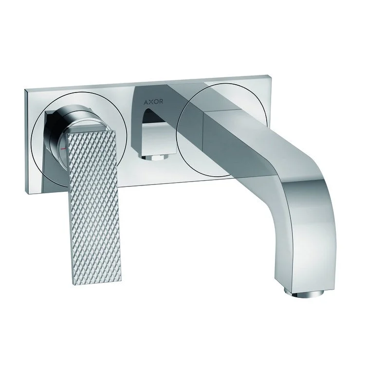 Faucet Trim Citterio Wall Mount Rhombic Cut with Base Plate 1 Lever Chrome ADA Rigid