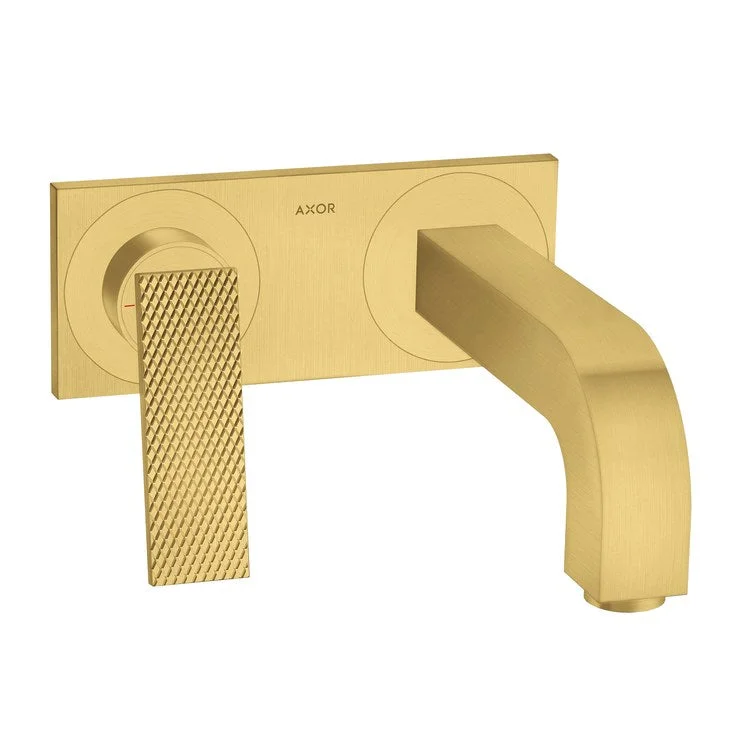 Faucet Trim Citterio Wall Mount Rhombic Cut with Base Plate 1 Lever Brushed Gold Optic ADA Rigid