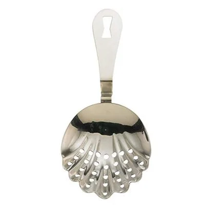 Barfly 7" Scalloped Julep Strainer, Stainless Steel