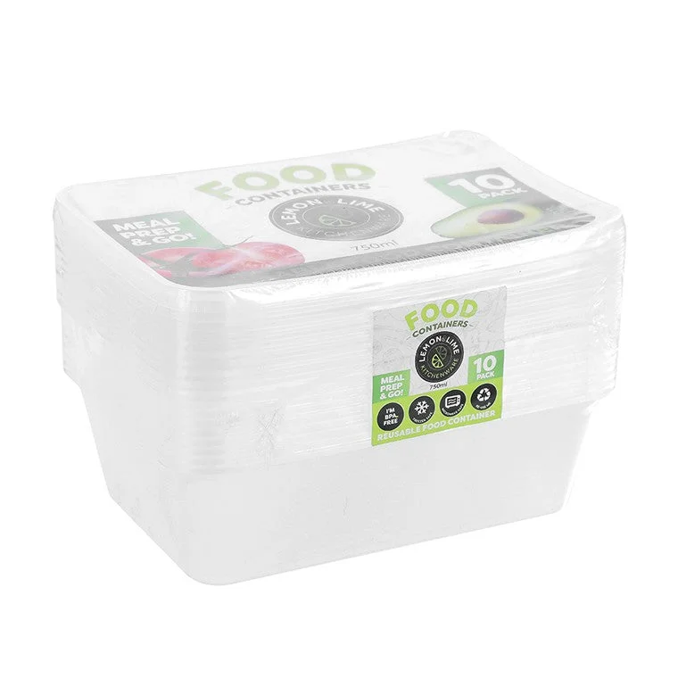 L&L Food Container 750ml, 10pk