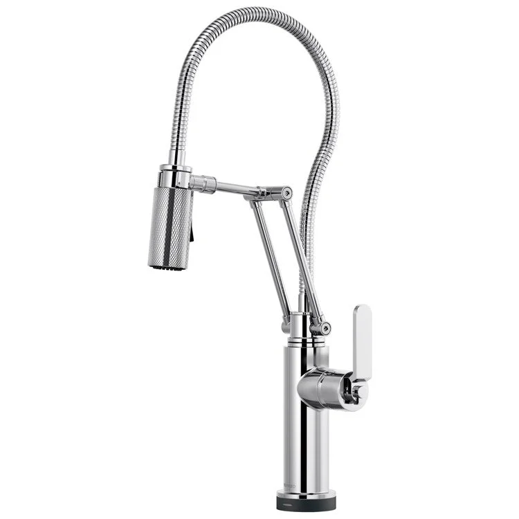 Kitchen Faucet Litze SmartTouch Technology with Finished Semi-Flexible Hose 1 Flat Lever ADA Chrome 1.8 Gallons per Minute