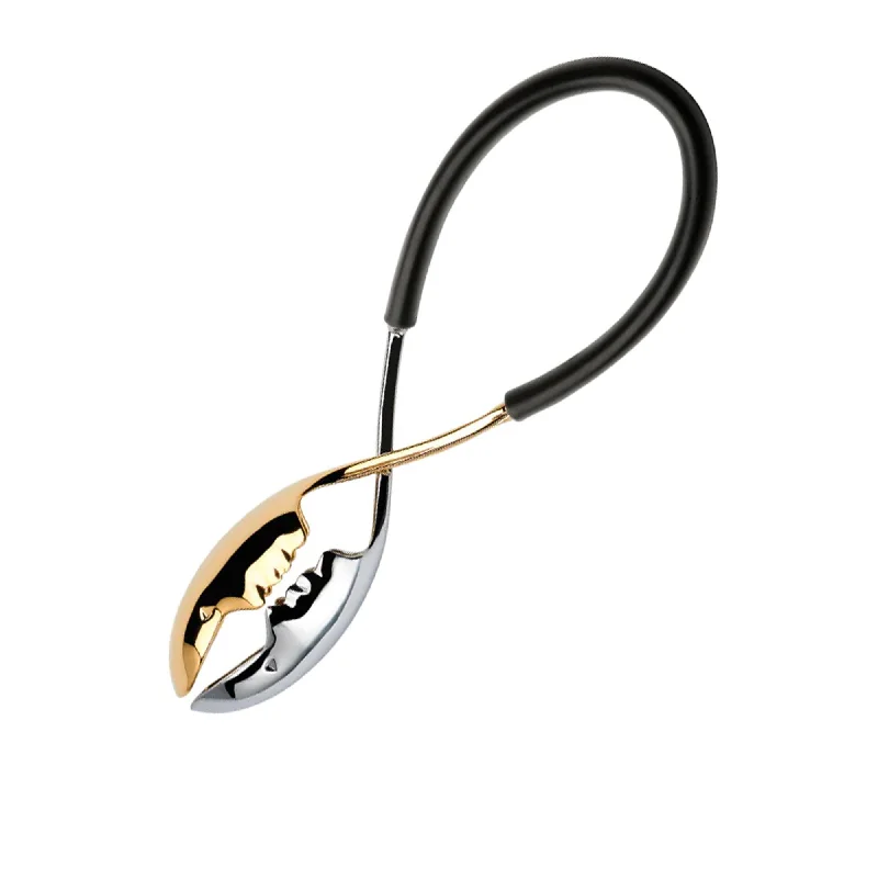 Bugatti Kiss Salad Tongs 28cm Black/Gold