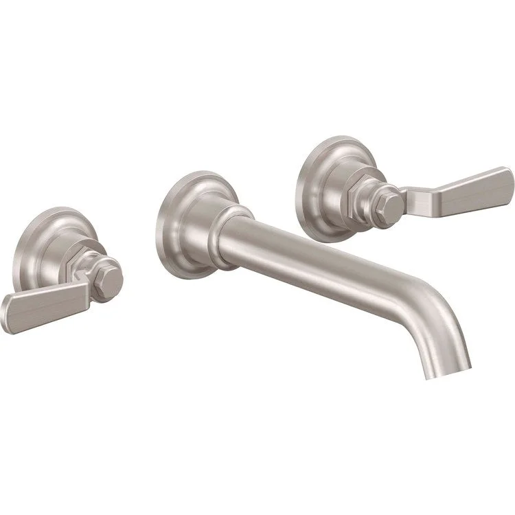 Lavatory Trim Descanso Works Vessel Wall 2 Lever Polished Brass ADA 1.2 Gallons per Minute