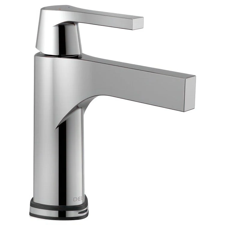 Lavatory Faucet Zura 4 Inch Spread 1 Lever ADA WaterSense Stainless/Matte Black 1.2 Gallons per Minute Touch2O and Diamond Seal Technology