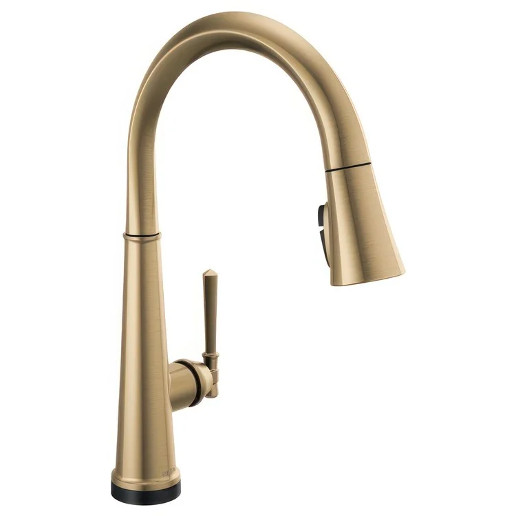 Kitchen Faucet Emmeline 1 Lever ADA Lumicoat Champagne Bronze Diamond Seal/Touch2O Pull Down 1.8 Gallons per Minute