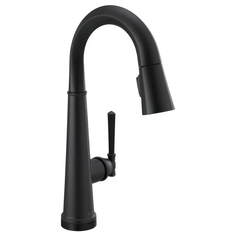 Bar Faucet Emmeline 1 Lever ADA Matte Black Pull Down 1.8 Gallons per Minute