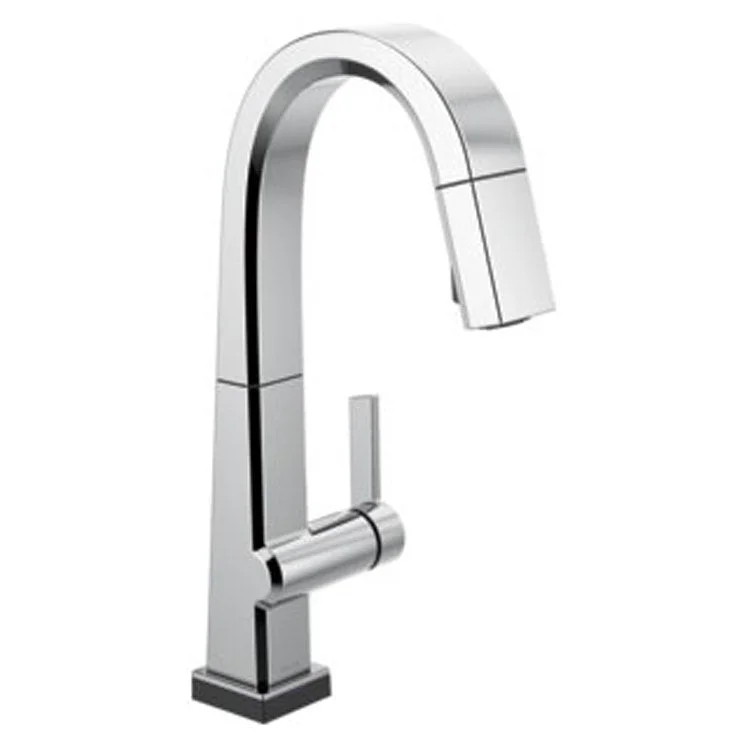 Bar Faucet Pivotal with Touch2O Technology 1 Lever ADA Chrome High Arc Pull Down 1.8 Gallons per Minute