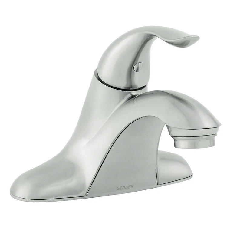 Lavatory Faucet Viper 4 Inch Spread 1 Lever ADA Brushed Nickel 1.2 Gallons per Minute Metal Touch Down