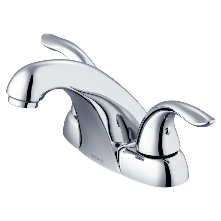 Lavatory Faucet Viper Centerset 4 Inch Spread 2 Lever ADA Chrome 1.2 Gallons per Minute Metal Touch Down