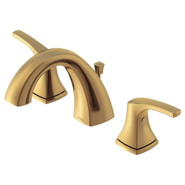 Lavatory Faucet Vaughn Widespread 6 to 12 Inch Spread 2 Lever ADA Brushed Bronze 1.2 Gallons per Minute