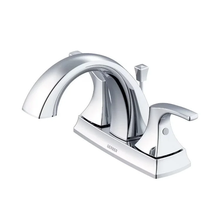 Lavatory Faucet Vaughn Centerset 4 Inch Spread 2 Lever ADA Chrome 1.2 Gallons per Minute