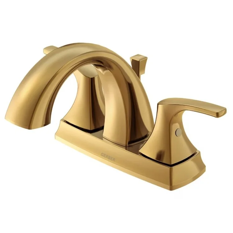 Lavatory Faucet Vaughn Centerset 4 Inch Spread 2 Lever ADA Brushed Bronze 1.2 Gallons per Minute