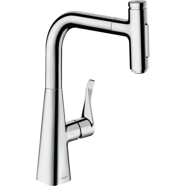 Kitchen Faucet Metris S Prep 1 Lever ADA Chrome Pull Down 2 Function Swivel 1.75 Gallons per Minute