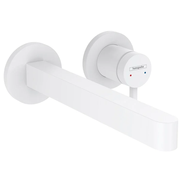 Faucet Trim Finoris Concealed 1 Lever Matte White ADA Fixed