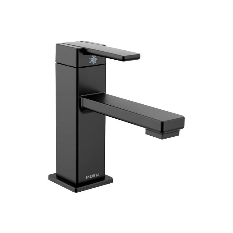 Lavatory Faucet 90 Degree 1 Lever ADA WaterSense Matte Black 1.2 Gallons per Minute