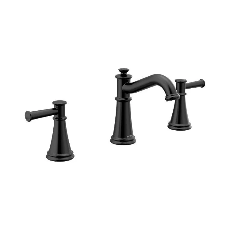 Lavatory Trim Belfield Widespread 2 Lever Matte Black WaterSense ADA 5-1/2 Inch Reach