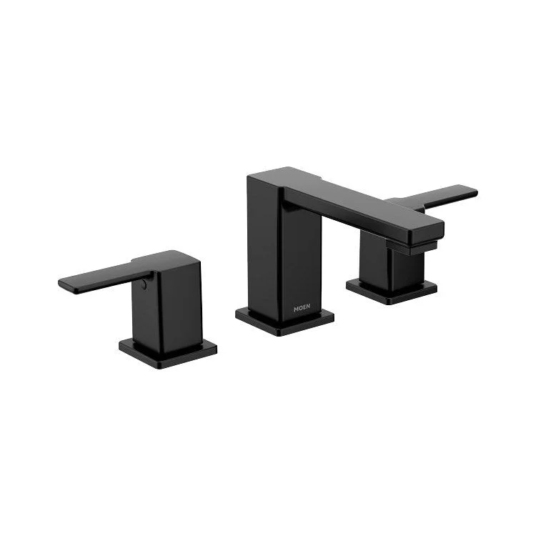 Lavatory Trim 90 Degree Widespread 2 Lever Matte Black ADA 5-1/4 Inch Reach