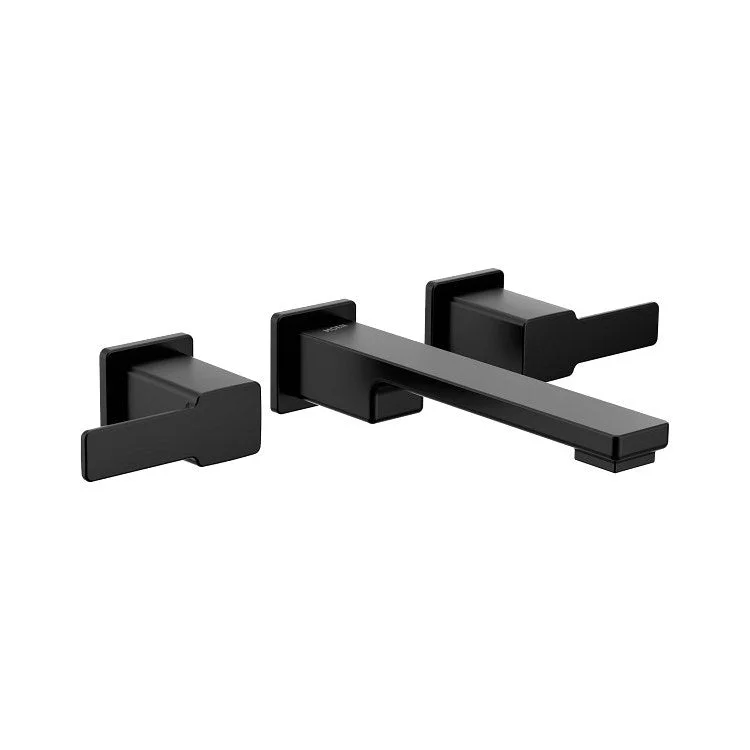 Lavatory Trim 90 Degree Wall Mount 2 Lever Matte Black ADA 8-1/4 Inch Reach