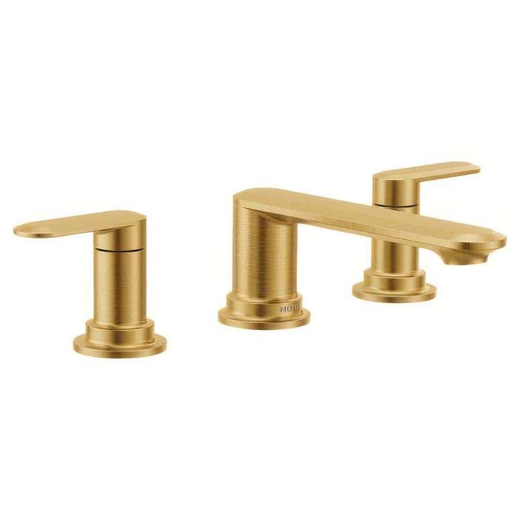 Lavatory Faucet Greenfield 8 to 16 Inch Spread 2 Lever ADA WaterSense Brushed Gold