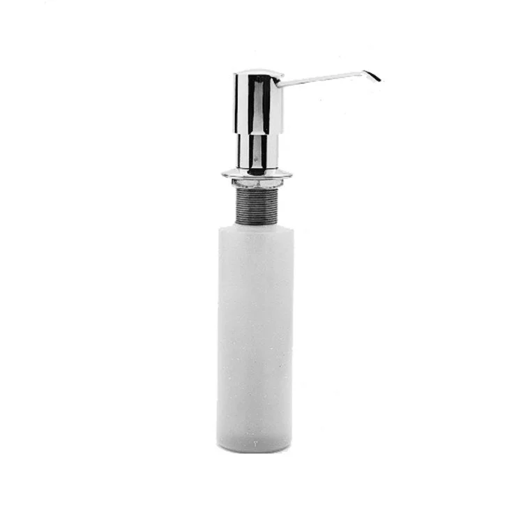 Soap Dispenser East Linear Aged Brass Deck Plastic Brass Pump Spout 8 Ounce Length 3-5/8 Inch