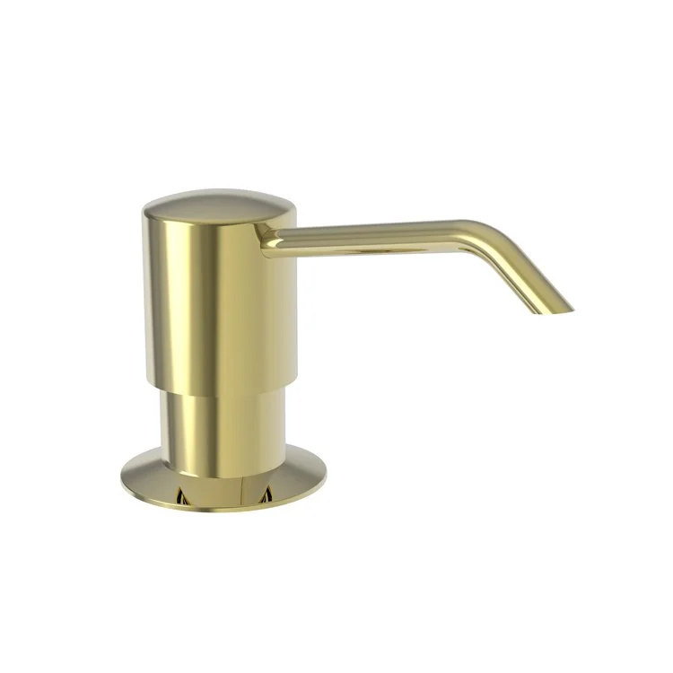 Soap Dispenser East Linear Polished Brass Uncoated Living Deck Plastic Brass Pump Spout 8 Ounce Length 3-5/8 Inch