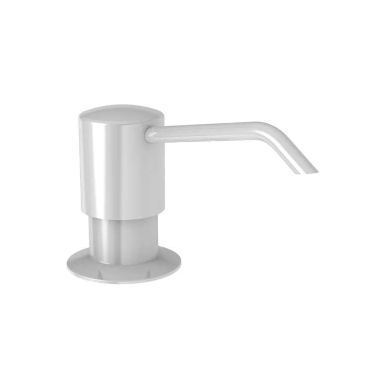 Soap Dispenser East Linear White Deck Plastic Brass Pump Spout 8 Ounce Length 3-5/8 Inch