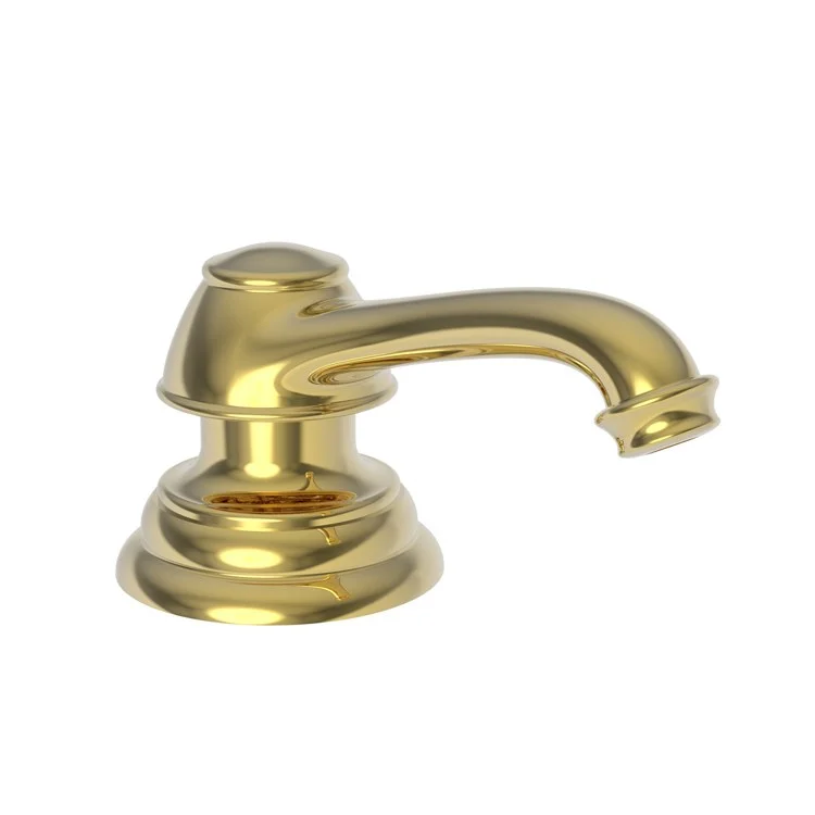 Soap Dispenser Chesterfield Polished Gold PVD Deck Mount Brass Pump