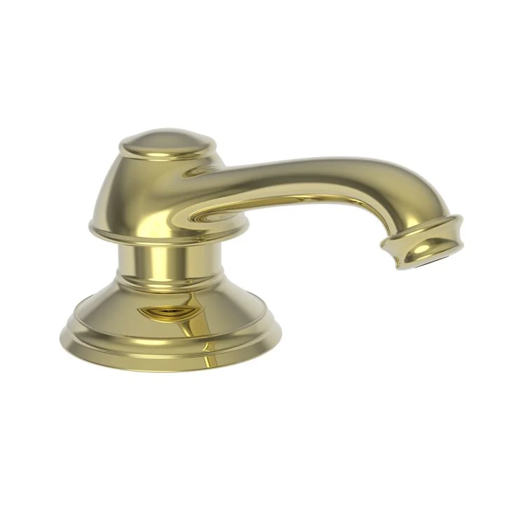 Soap Dispenser Jacobean Polished Brass Uncoated Living Deck Mount Brass Pump