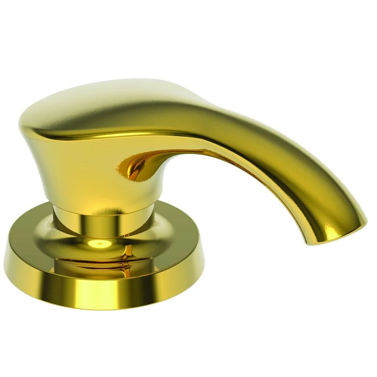 Soap Dispenser Vespera Polished Brass Uncoated Living Deck Mount Brass Pump