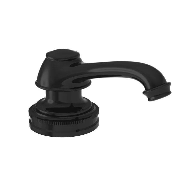 Soap Dispenser Taft Gloss Black Deck Mount Brass Pump