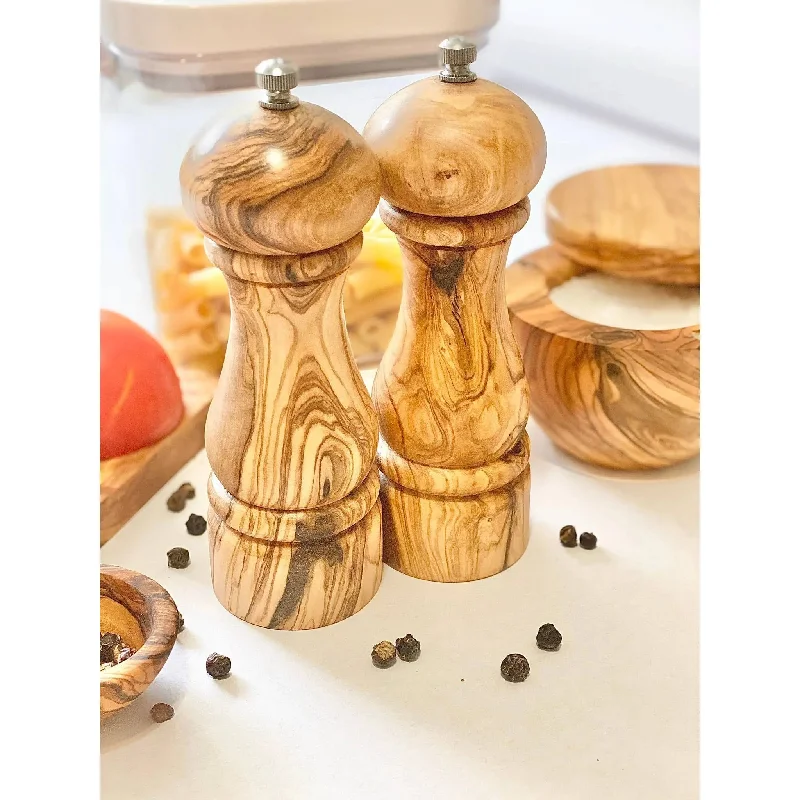 Olive Wood Salt Mill 6.5"