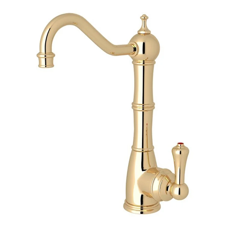 Hot Water Dispenser Edwardian 1 Lever Column Spout English Gold 7-1/4 Inch 0.5 Gallon per Minute