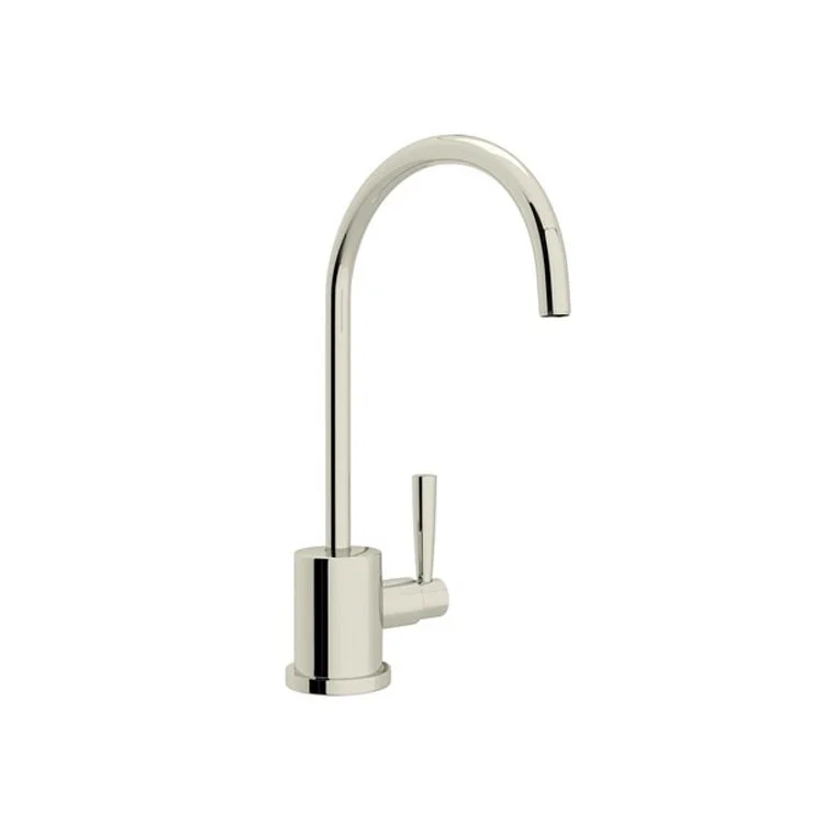 Filter Faucet Holborn 1 Lever Polished Nickel Swivel C-Spout 0.5 Gallon per Minute