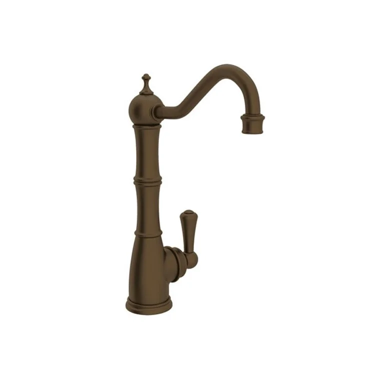 Filter Faucet Edwardian 1 Lever English Bronze Swivel Column Spout 0.5 Gallon per Minute