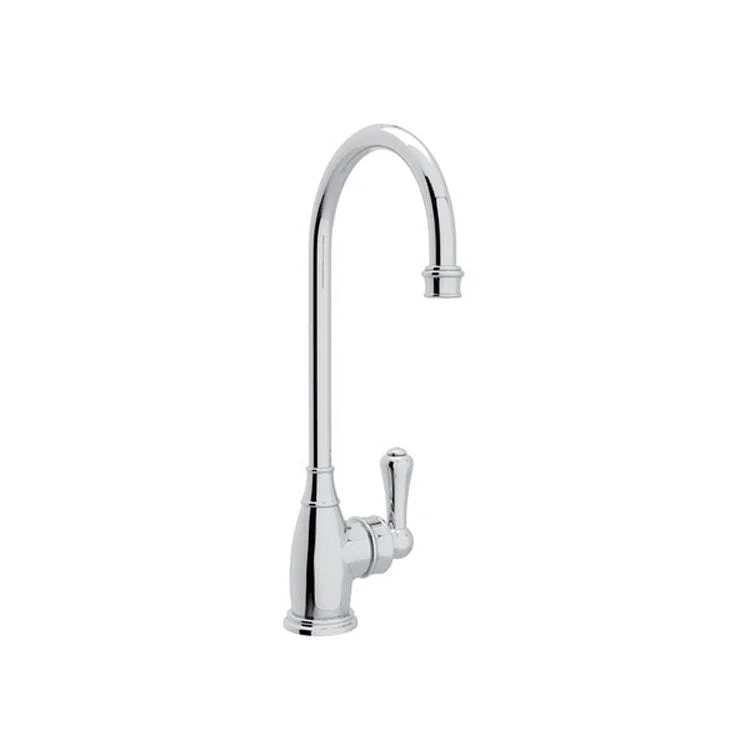 Bar Faucet Georgian Era 1 Lever Polished Chrome Swivel Spout 1.8 Gallons per Minute