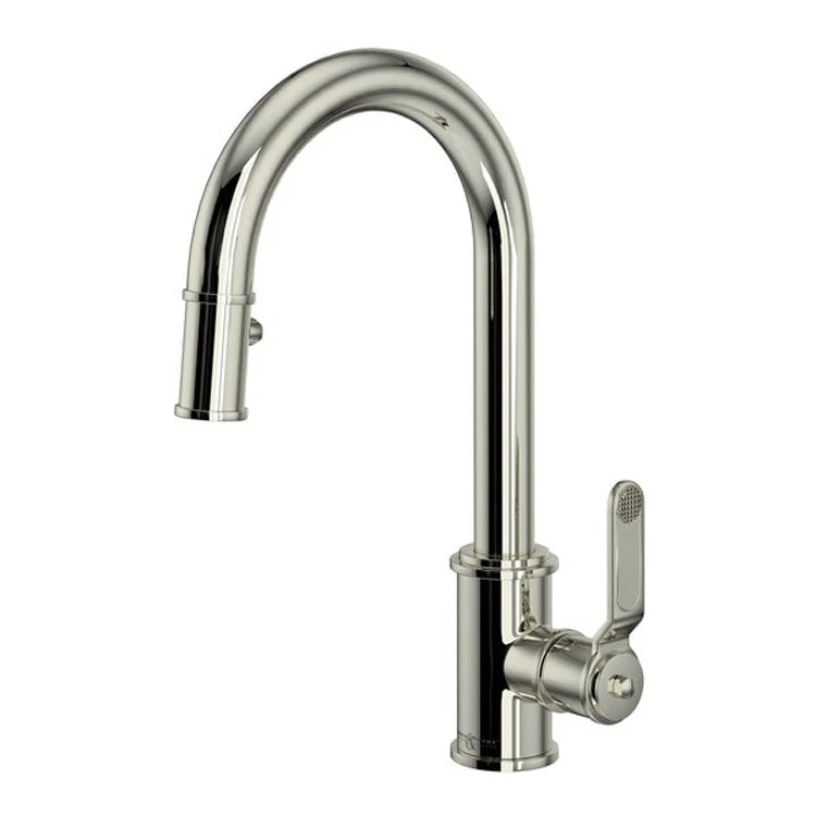 Bar Faucet Armstrong 1 Lever Polished Nickel Pull Down Spout 1.8 Gallons per Minute