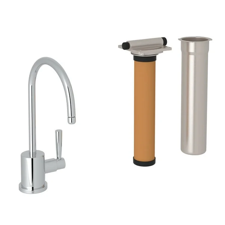 Filter Faucet Holborn Contemporary 1 Lever Polished Chrome 0.5 Gallons per Minute