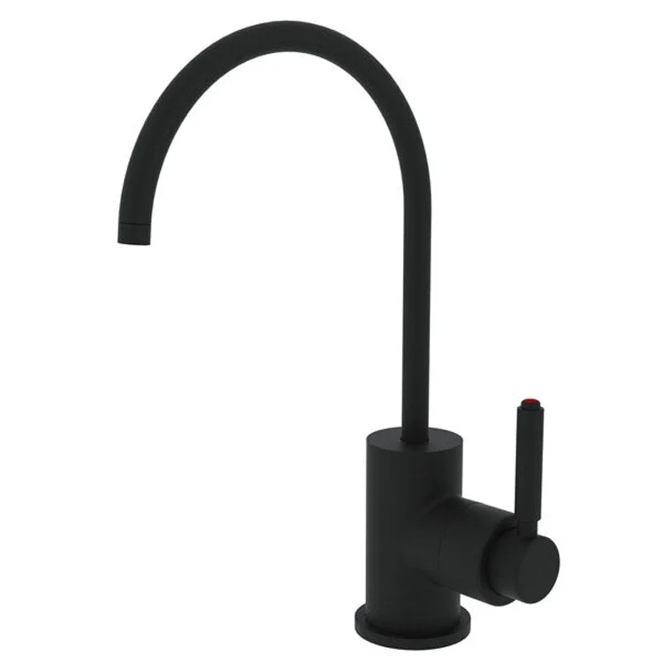 Hot Water Dispenser Lux 1 Lever C-Spout Matte Black 0.5 Gallons per Minute