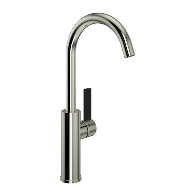 Bar Faucet Tuario Food Prep 1 Lever Polished Nickel 11-15/16 Inch 1.5 Gallons per Minute