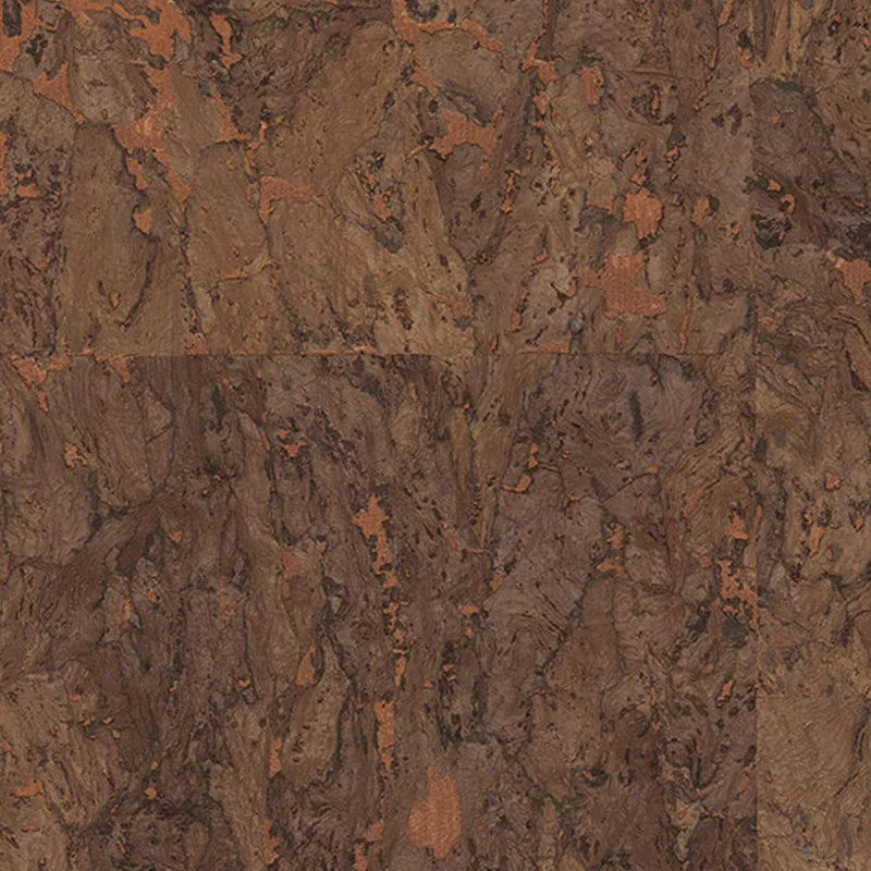 Cork Metallic Natural Wallpaper in Brown/Copper