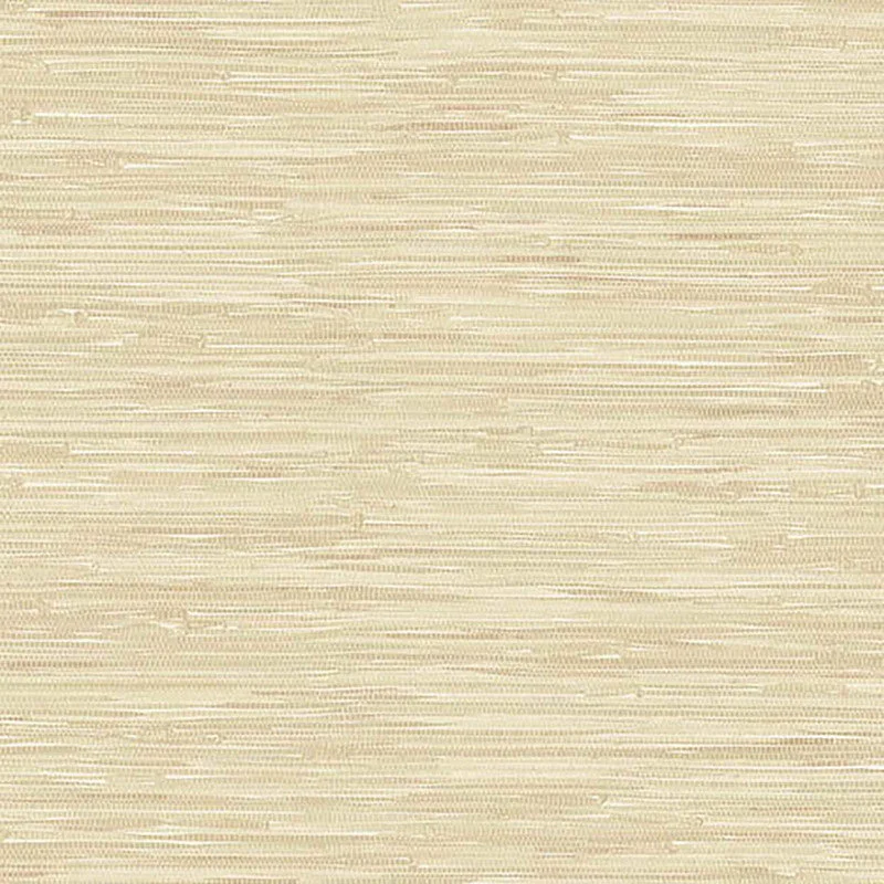 Faux Grasscloth Wallpaper in Taupe/White