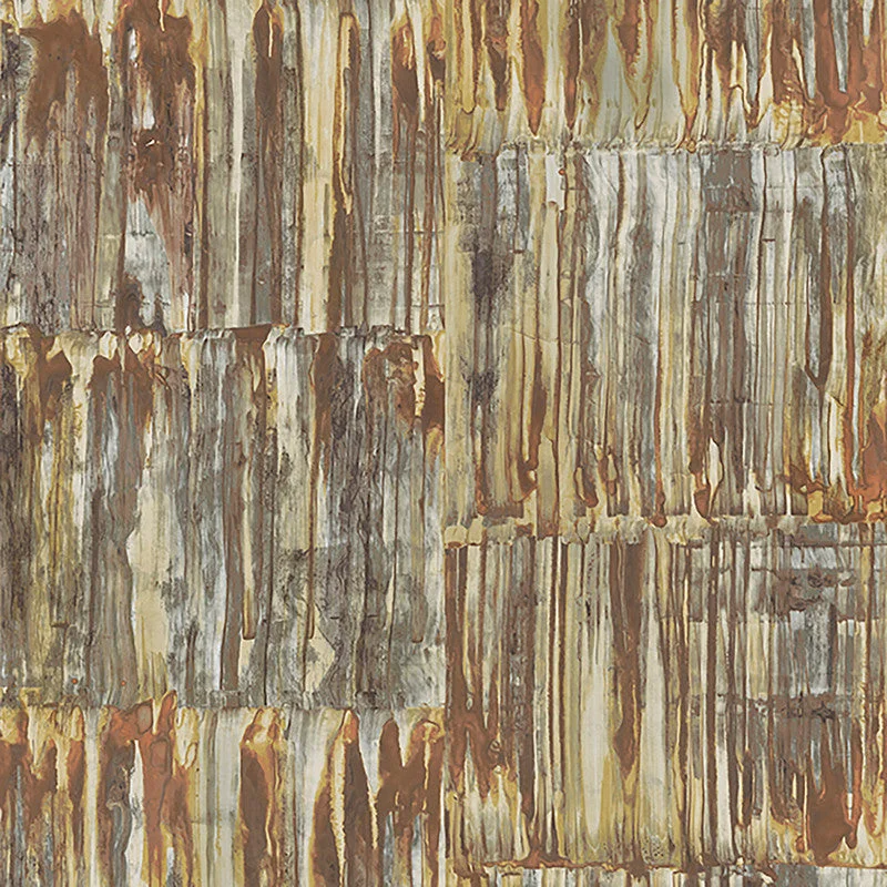 Foil Abstract Wallpaper in Copper/Gold